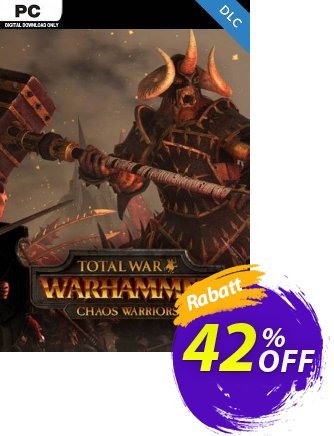 Total War: Warhammer - Chaos Warriors DLC Coupon, discount Total War: Warhammer - Chaos Warriors DLC Deal 2024 CDkeys. Promotion: Total War: Warhammer - Chaos Warriors DLC Exclusive Sale offer 