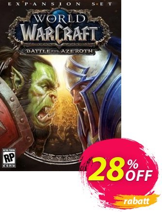 World of Warcraft (WoW) Battle for Azeroth (EU) Coupon, discount World of Warcraft (WoW) Battle for Azeroth (EU) Deal. Promotion: World of Warcraft (WoW) Battle for Azeroth (EU) Exclusive offer 