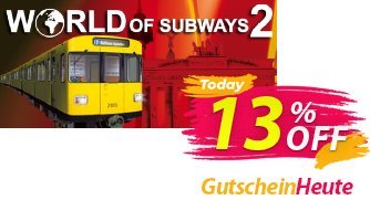 World of Subways 2 – Berlin Line 7 PC Coupon, discount World of Subways 2 – Berlin Line 7 PC Deal 2024 CDkeys. Promotion: World of Subways 2 – Berlin Line 7 PC Exclusive Sale offer 