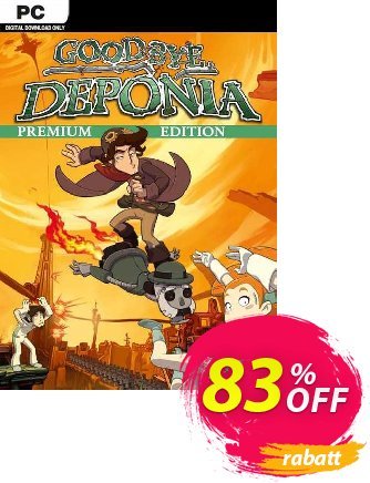 Goodbye Deponia Premium Edition PC discount coupon Goodbye Deponia Premium Edition PC Deal 2024 CDkeys - Goodbye Deponia Premium Edition PC Exclusive Sale offer 
