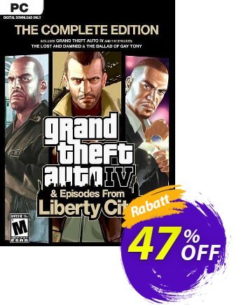 Grand Theft Auto IV: The Complete Edition PC (Rockstar) discount coupon Grand Theft Auto IV: The Complete Edition PC (Rockstar) Deal 2024 CDkeys - Grand Theft Auto IV: The Complete Edition PC (Rockstar) Exclusive Sale offer 