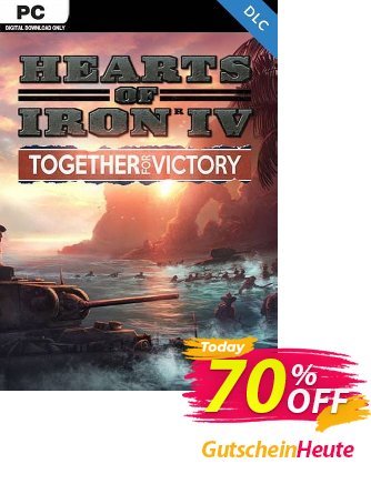 Hearts of Iron IV: Together for Victory PC - DLC discount coupon Hearts of Iron IV: Together for Victory PC - DLC Deal 2024 CDkeys - Hearts of Iron IV: Together for Victory PC - DLC Exclusive Sale offer 