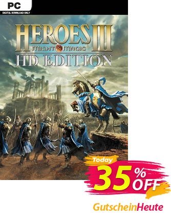 Heroes of Might & Magic III - HD Edition PC Coupon, discount Heroes of Might &amp; Magic III - HD Edition PC Deal 2024 CDkeys. Promotion: Heroes of Might &amp; Magic III - HD Edition PC Exclusive Sale offer 