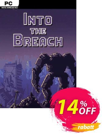 Into the Breach PC Coupon, discount Into the Breach PC Deal 2024 CDkeys. Promotion: Into the Breach PC Exclusive Sale offer 