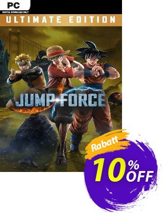 JUMP FORCE - Ultimate Edition PC (EMEA) Coupon, discount JUMP FORCE - Ultimate Edition PC (EMEA) Deal 2024 CDkeys. Promotion: JUMP FORCE - Ultimate Edition PC (EMEA) Exclusive Sale offer 