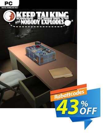 Keep Talking and Nobody Explodes PC discount coupon Keep Talking and Nobody Explodes PC Deal 2024 CDkeys - Keep Talking and Nobody Explodes PC Exclusive Sale offer 