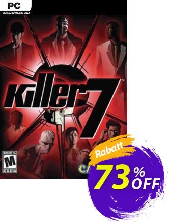 Killer7 PC Coupon, discount Killer7 PC Deal 2024 CDkeys. Promotion: Killer7 PC Exclusive Sale offer 