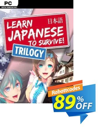 Learn Japanese to Survive! Trilogy Bundle PC (EN) Coupon, discount Learn Japanese to Survive! Trilogy Bundle PC (EN) Deal 2024 CDkeys. Promotion: Learn Japanese to Survive! Trilogy Bundle PC (EN) Exclusive Sale offer 