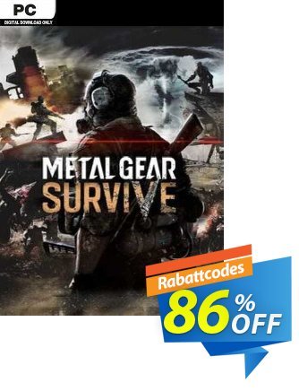 Metal Gear Survive PC Coupon, discount Metal Gear Survive PC Deal 2024 CDkeys. Promotion: Metal Gear Survive PC Exclusive Sale offer 