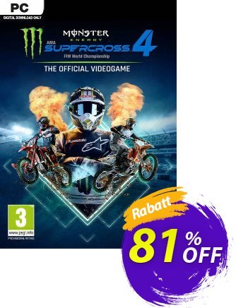 Monster Energy Supercross: The Official Videogame 4 PC Coupon, discount Monster Energy Supercross: The Official Videogame 4 PC Deal 2024 CDkeys. Promotion: Monster Energy Supercross: The Official Videogame 4 PC Exclusive Sale offer 
