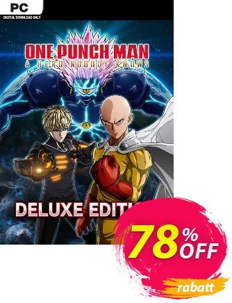 One Punch Man: A Hero Nobody Knows - Deluxe Edition PC (EU) discount coupon One Punch Man: A Hero Nobody Knows - Deluxe Edition PC (EU) Deal 2024 CDkeys - One Punch Man: A Hero Nobody Knows - Deluxe Edition PC (EU) Exclusive Sale offer 