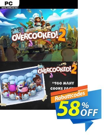 Overcooked! 2 + Too Many Cooks Pack PC discount coupon Overcooked! 2 + Too Many Cooks Pack PC Deal 2024 CDkeys - Overcooked! 2 + Too Many Cooks Pack PC Exclusive Sale offer 