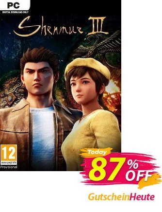 Shenmue III PC (Steam) discount coupon Shenmue III PC (Steam) Deal 2024 CDkeys - Shenmue III PC (Steam) Exclusive Sale offer 