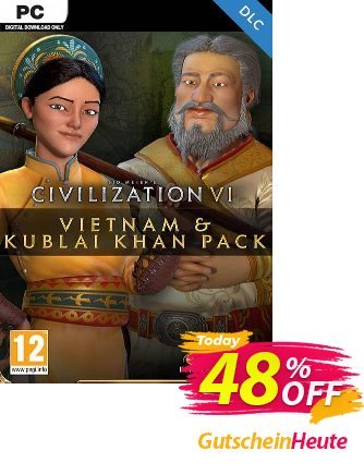 Sid Meier’s Civilization VI - Vietnam & Kublai Khan Civilization & Scenario Pack PC DLC (Steam) discount coupon Sid Meier’s Civilization VI - Vietnam &amp; Kublai Khan Civilization &amp; Scenario Pack PC DLC (Steam) Deal 2024 CDkeys - Sid Meier’s Civilization VI - Vietnam &amp; Kublai Khan Civilization &amp; Scenario Pack PC DLC (Steam) Exclusive Sale offer 