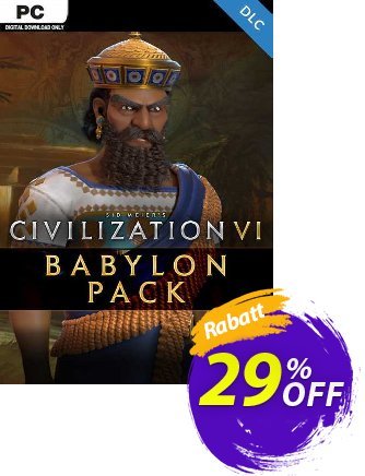Sid Meier&#039;s Civilization VI: Babylon Pack PC - DLC (EU) discount coupon Sid Meier&#039;s Civilization VI: Babylon Pack PC - DLC (EU) Deal 2024 CDkeys - Sid Meier&#039;s Civilization VI: Babylon Pack PC - DLC (EU) Exclusive Sale offer 