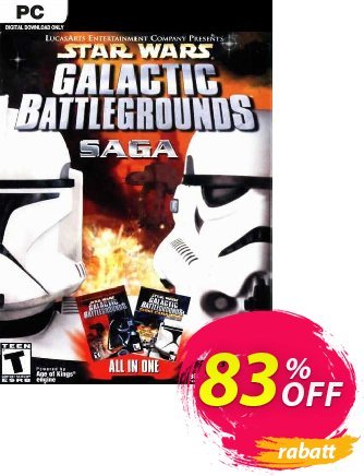Star Wars Galactic Battlegrounds Saga PC discount coupon Star Wars Galactic Battlegrounds Saga PC Deal 2024 CDkeys - Star Wars Galactic Battlegrounds Saga PC Exclusive Sale offer 