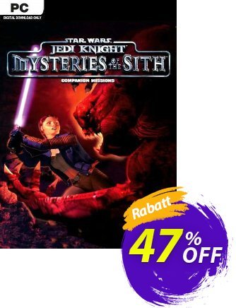 STAR WARS Jedi Knight - Mysteries of the Sith PC Coupon, discount STAR WARS Jedi Knight - Mysteries of the Sith PC Deal 2024 CDkeys. Promotion: STAR WARS Jedi Knight - Mysteries of the Sith PC Exclusive Sale offer 