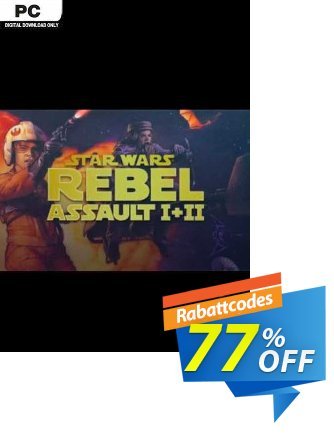 Star Wars : Rebel Assault I + II PC Coupon, discount Star Wars : Rebel Assault I + II PC Deal 2024 CDkeys. Promotion: Star Wars : Rebel Assault I + II PC Exclusive Sale offer 