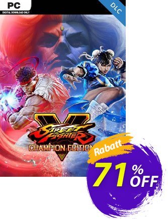 Street Fighter V 5 PC - Champion Edition Upgrade Kit DLC (WW) Coupon, discount Street Fighter V 5 PC - Champion Edition Upgrade Kit DLC (WW) Deal 2024 CDkeys. Promotion: Street Fighter V 5 PC - Champion Edition Upgrade Kit DLC (WW) Exclusive Sale offer 