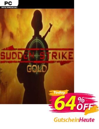 Sudden Strike Gold PC Coupon, discount Sudden Strike Gold PC Deal 2024 CDkeys. Promotion: Sudden Strike Gold PC Exclusive Sale offer 