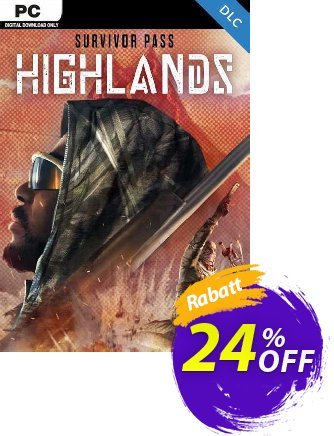 Survivor Pass: Highlands PC - DLC Coupon, discount Survivor Pass: Highlands PC - DLC Deal 2024 CDkeys. Promotion: Survivor Pass: Highlands PC - DLC Exclusive Sale offer 