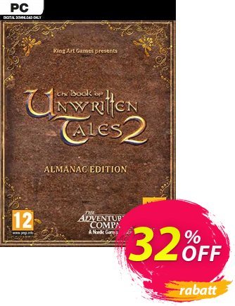 The Book of Unwritten Tales 2 Almanac Edition PC discount coupon The Book of Unwritten Tales 2 Almanac Edition PC Deal 2024 CDkeys - The Book of Unwritten Tales 2 Almanac Edition PC Exclusive Sale offer 