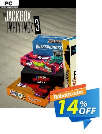 The Jackbox Party Pack 3 PC Coupon, discount The Jackbox Party Pack 3 PC Deal 2024 CDkeys. Promotion: The Jackbox Party Pack 3 PC Exclusive Sale offer 