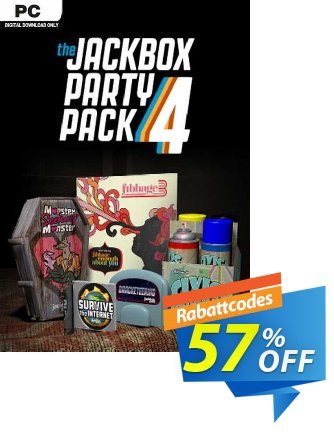 The Jackbox Party Pack 4 PC discount coupon The Jackbox Party Pack 4 PC Deal 2024 CDkeys - The Jackbox Party Pack 4 PC Exclusive Sale offer 