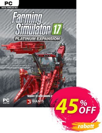 Farming Simulator 17 - Platinum Expansion PC discount coupon Farming Simulator 17 - Platinum Expansion PC Deal 2024 CDkeys - Farming Simulator 17 - Platinum Expansion PC Exclusive Sale offer 