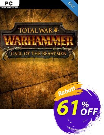 Total War WARHAMMER – Call of the Beastmen Campaign Pack DLC discount coupon Total War WARHAMMER – Call of the Beastmen Campaign Pack DLC Deal 2024 CDkeys - Total War WARHAMMER – Call of the Beastmen Campaign Pack DLC Exclusive Sale offer 