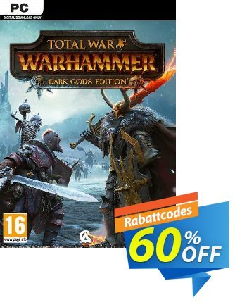 Total War: Warhammer Dark Gods Edition PC (EU) Coupon, discount Total War: Warhammer Dark Gods Edition PC (EU) Deal 2024 CDkeys. Promotion: Total War: Warhammer Dark Gods Edition PC (EU) Exclusive Sale offer 
