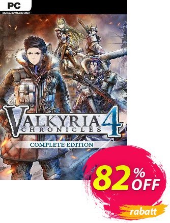 Valkyria Chronicles 4 Complete Edition PC (EU) discount coupon Valkyria Chronicles 4 Complete Edition PC (EU) Deal 2024 CDkeys - Valkyria Chronicles 4 Complete Edition PC (EU) Exclusive Sale offer 