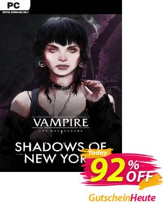 Vampire: The Masquerade - Shadows of New York PC discount coupon Vampire: The Masquerade - Shadows of New York PC Deal 2024 CDkeys - Vampire: The Masquerade - Shadows of New York PC Exclusive Sale offer 