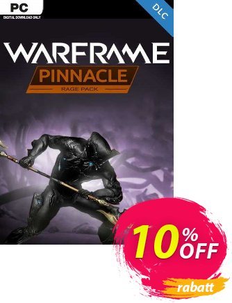 Warframe: Rage Pinnacle Pack PC - DLC discount coupon Warframe: Rage Pinnacle Pack PC - DLC Deal 2024 CDkeys - Warframe: Rage Pinnacle Pack PC - DLC Exclusive Sale offer 