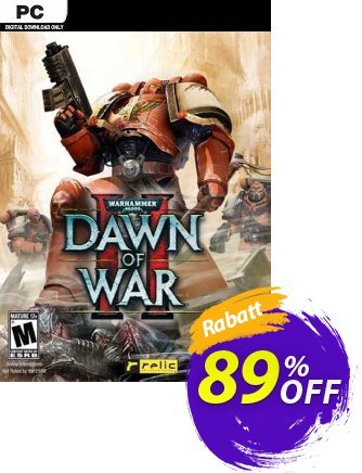 Warhammer 40,000: Dawn of War II PC Coupon, discount Warhammer 40,000: Dawn of War II PC Deal 2024 CDkeys. Promotion: Warhammer 40,000: Dawn of War II PC Exclusive Sale offer 