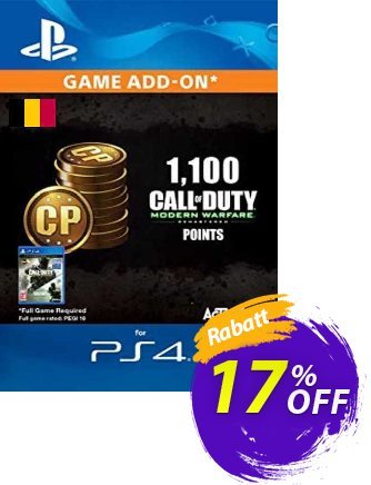 Call of Duty Modern Warfare - 1100 Points PS4 (Belgium) discount coupon Call of Duty Modern Warfare - 1100 Points PS4 (Belgium) Deal 2024 CDkeys - Call of Duty Modern Warfare - 1100 Points PS4 (Belgium) Exclusive Sale offer 