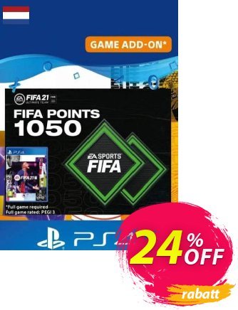 FIFA 21 Ultimate Team 1050 Points Pack PS4/PS5 (Netherlands) discount coupon FIFA 21 Ultimate Team 1050 Points Pack PS4/PS5 (Netherlands) Deal 2024 CDkeys - FIFA 21 Ultimate Team 1050 Points Pack PS4/PS5 (Netherlands) Exclusive Sale offer 