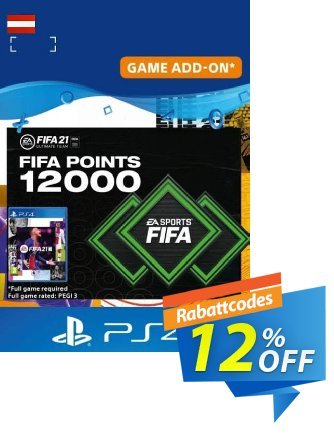 FIFA 21 Ultimate Team 12000 Points Pack PS4/PS5 (Austria) discount coupon FIFA 21 Ultimate Team 12000 Points Pack PS4/PS5 (Austria) Deal 2024 CDkeys - FIFA 21 Ultimate Team 12000 Points Pack PS4/PS5 (Austria) Exclusive Sale offer 