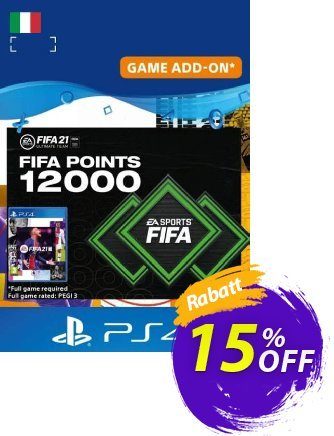 FIFA 21 Ultimate Team 12000 Points Pack PS4/PS5 (Italy) discount coupon FIFA 21 Ultimate Team 12000 Points Pack PS4/PS5 (Italy) Deal 2024 CDkeys - FIFA 21 Ultimate Team 12000 Points Pack PS4/PS5 (Italy) Exclusive Sale offer 