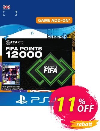FIFA 21 Ultimate Team 12000 Points Pack PS4/PS5 (UK) discount coupon FIFA 21 Ultimate Team 12000 Points Pack PS4/PS5 (UK) Deal 2024 CDkeys - FIFA 21 Ultimate Team 12000 Points Pack PS4/PS5 (UK) Exclusive Sale offer 