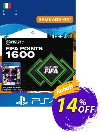 FIFA 21 Ultimate Team 1600 Points Pack PS4/PS5 (Italy) discount coupon FIFA 21 Ultimate Team 1600 Points Pack PS4/PS5 (Italy) Deal 2024 CDkeys - FIFA 21 Ultimate Team 1600 Points Pack PS4/PS5 (Italy) Exclusive Sale offer 
