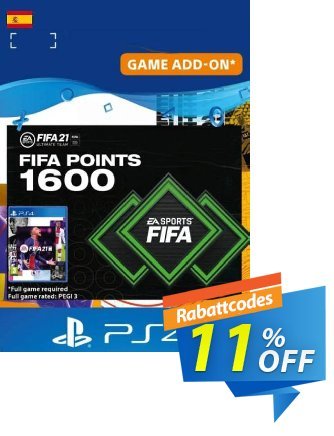 FIFA 21 Ultimate Team 1600 Points Pack PS4/PS5 (Spain) discount coupon FIFA 21 Ultimate Team 1600 Points Pack PS4/PS5 (Spain) Deal 2024 CDkeys - FIFA 21 Ultimate Team 1600 Points Pack PS4/PS5 (Spain) Exclusive Sale offer 