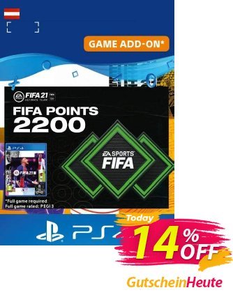 FIFA 21 Ultimate Team 2200 Points Pack PS4/PS5 (Austria) discount coupon FIFA 21 Ultimate Team 2200 Points Pack PS4/PS5 (Austria) Deal 2024 CDkeys - FIFA 21 Ultimate Team 2200 Points Pack PS4/PS5 (Austria) Exclusive Sale offer 