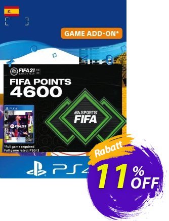 FIFA 21 Ultimate Team 4600 Points Pack PS4/PS5 (Spain) discount coupon FIFA 21 Ultimate Team 4600 Points Pack PS4/PS5 (Spain) Deal 2024 CDkeys - FIFA 21 Ultimate Team 4600 Points Pack PS4/PS5 (Spain) Exclusive Sale offer 