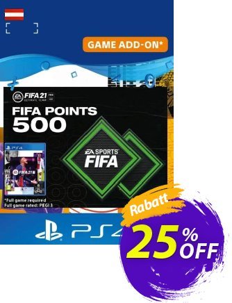 FIFA 21 Ultimate Team 500 Points Pack PS4/PS5 (Austria) discount coupon FIFA 21 Ultimate Team 500 Points Pack PS4/PS5 (Austria) Deal 2024 CDkeys - FIFA 21 Ultimate Team 500 Points Pack PS4/PS5 (Austria) Exclusive Sale offer 