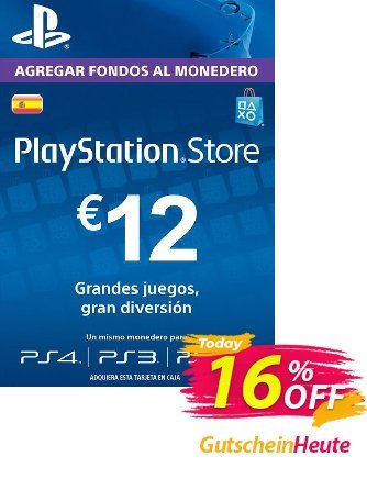 PlayStation Network (PSN) Card - 12 EUR (Spain) discount coupon PlayStation Network (PSN) Card - 12 EUR (Spain) Deal 2024 CDkeys - PlayStation Network (PSN) Card - 12 EUR (Spain) Exclusive Sale offer 