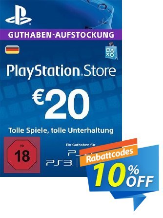 PlayStation Network (PSN) Card - 20 EUR (Germany) discount coupon PlayStation Network (PSN) Card - 20 EUR (Germany) Deal 2024 CDkeys - PlayStation Network (PSN) Card - 20 EUR (Germany) Exclusive Sale offer 