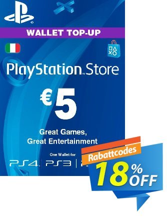 Playstation Network (PSN) Card - 5 EUR (Italy) discount coupon Playstation Network (PSN) Card - 5 EUR (Italy) Deal 2024 CDkeys - Playstation Network (PSN) Card - 5 EUR (Italy) Exclusive Sale offer 