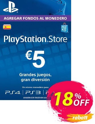 PlayStation Network (PSN) Card - 5 EUR (Spain) discount coupon PlayStation Network (PSN) Card - 5 EUR (Spain) Deal 2024 CDkeys - PlayStation Network (PSN) Card - 5 EUR (Spain) Exclusive Sale offer 