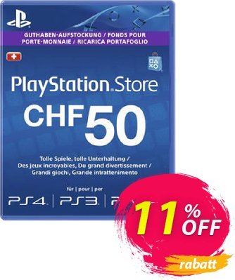 PlayStation Network (PSN) Card - 50 CHF (Switzerland) discount coupon PlayStation Network (PSN) Card - 50 CHF (Switzerland) Deal 2024 CDkeys - PlayStation Network (PSN) Card - 50 CHF (Switzerland) Exclusive Sale offer 